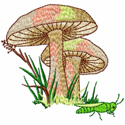 Mushroom Embroidery Design 4 Mushroom Embroidery Design 4